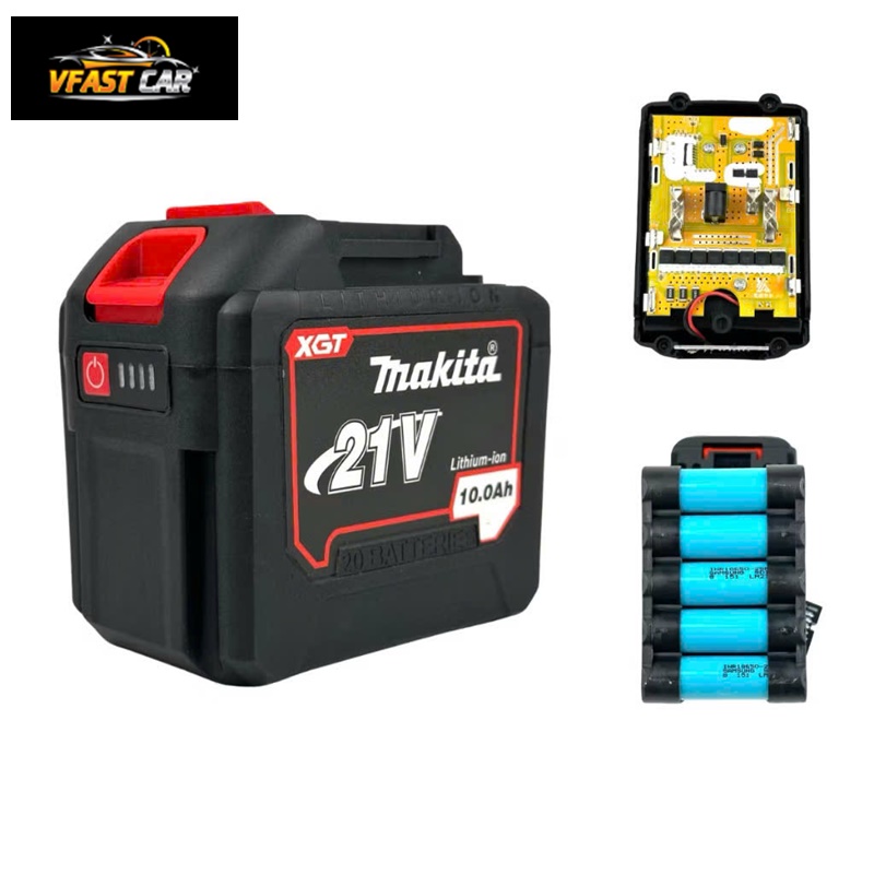 Pin 20 Cell Makita 21v Chân Pin Phổ Thông M21 Có Đèn Báo Pin